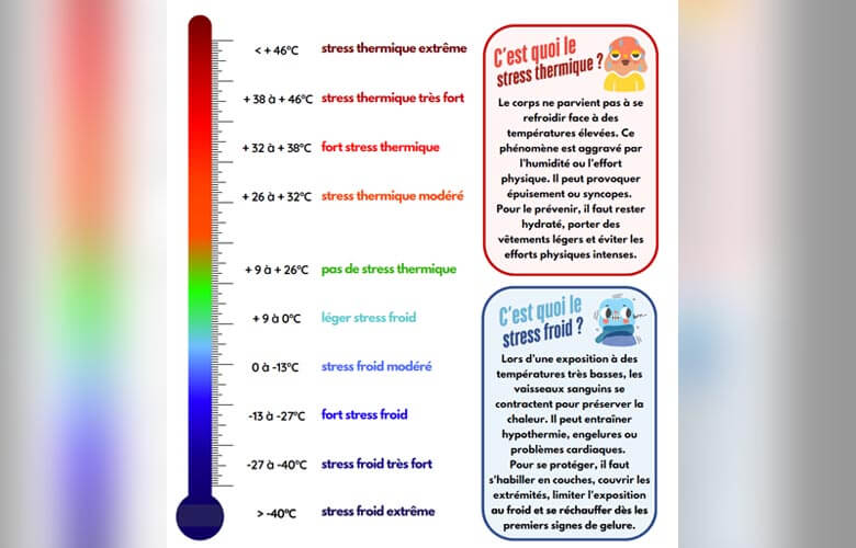 Miniature de l'infographie Trop froid ou trop chaud, à quelle température ressent-on de l’inconfort ? (transcription détaillée ci-après)